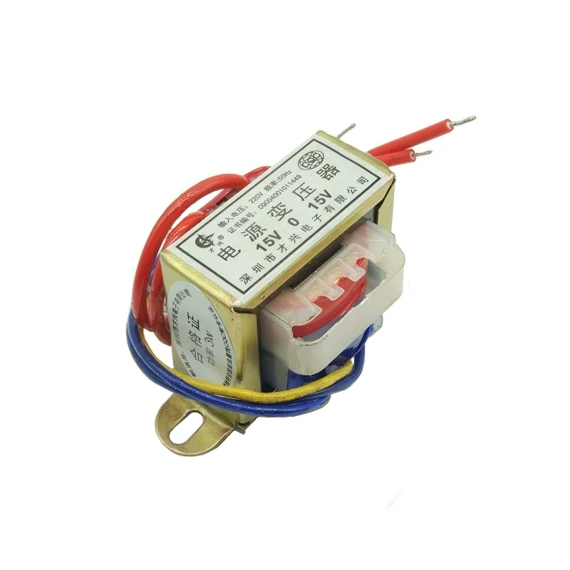 Силовой трансформатор EI41-3W DB-3VA от 220 В до 15 × 2 двойной В-0-15 переменного тока