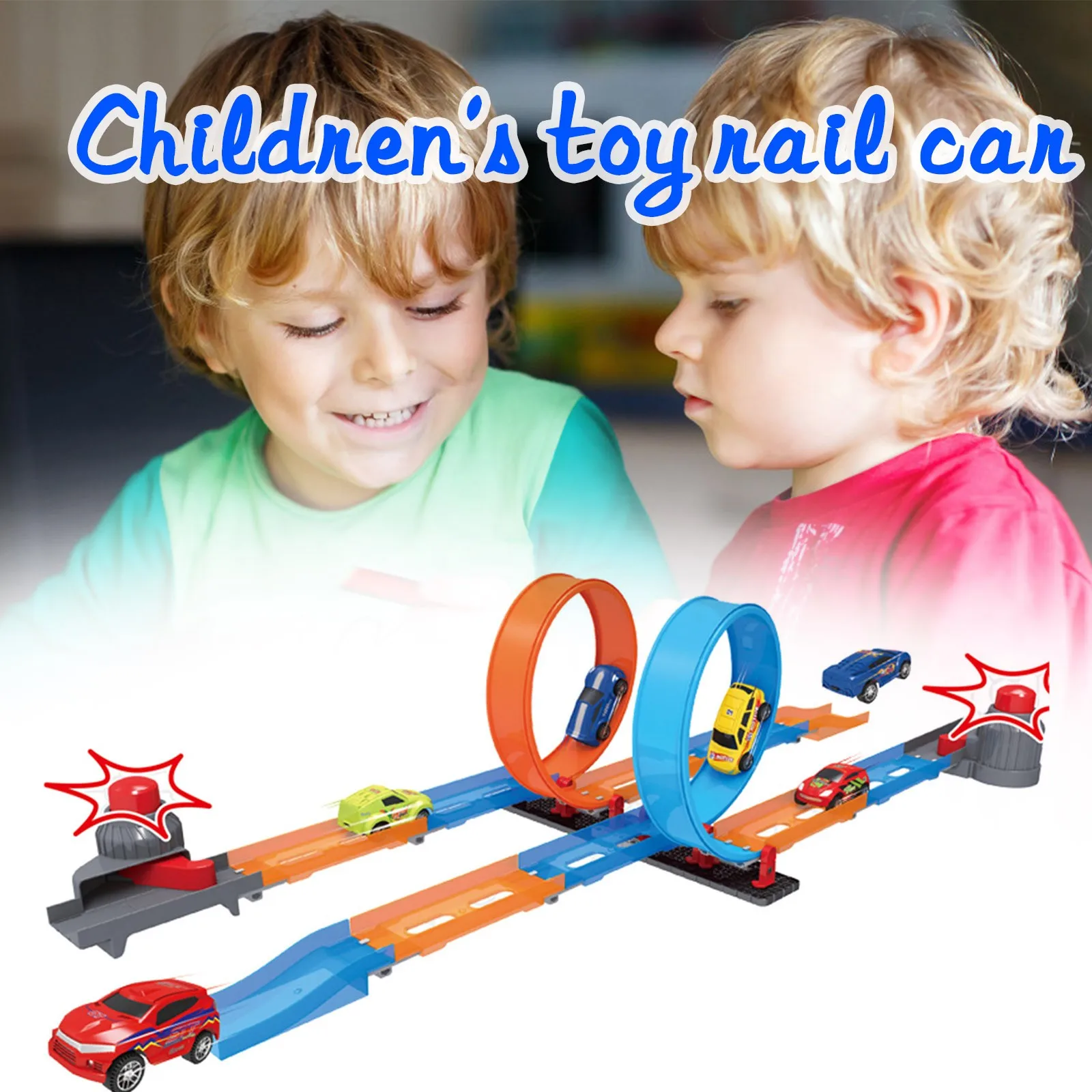 

Diy Educational Double Children's Building Block Car Racing Car Gift For Kids