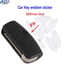 2 шт.5 шт.10 шт., 20*8 мм брелок для автомобильных ключей, бейдж с дистанционным управлением, логотип-наклейка для Ford Focus Mendeo, эмблема для ключа, алюминиевая металлическая наклейка