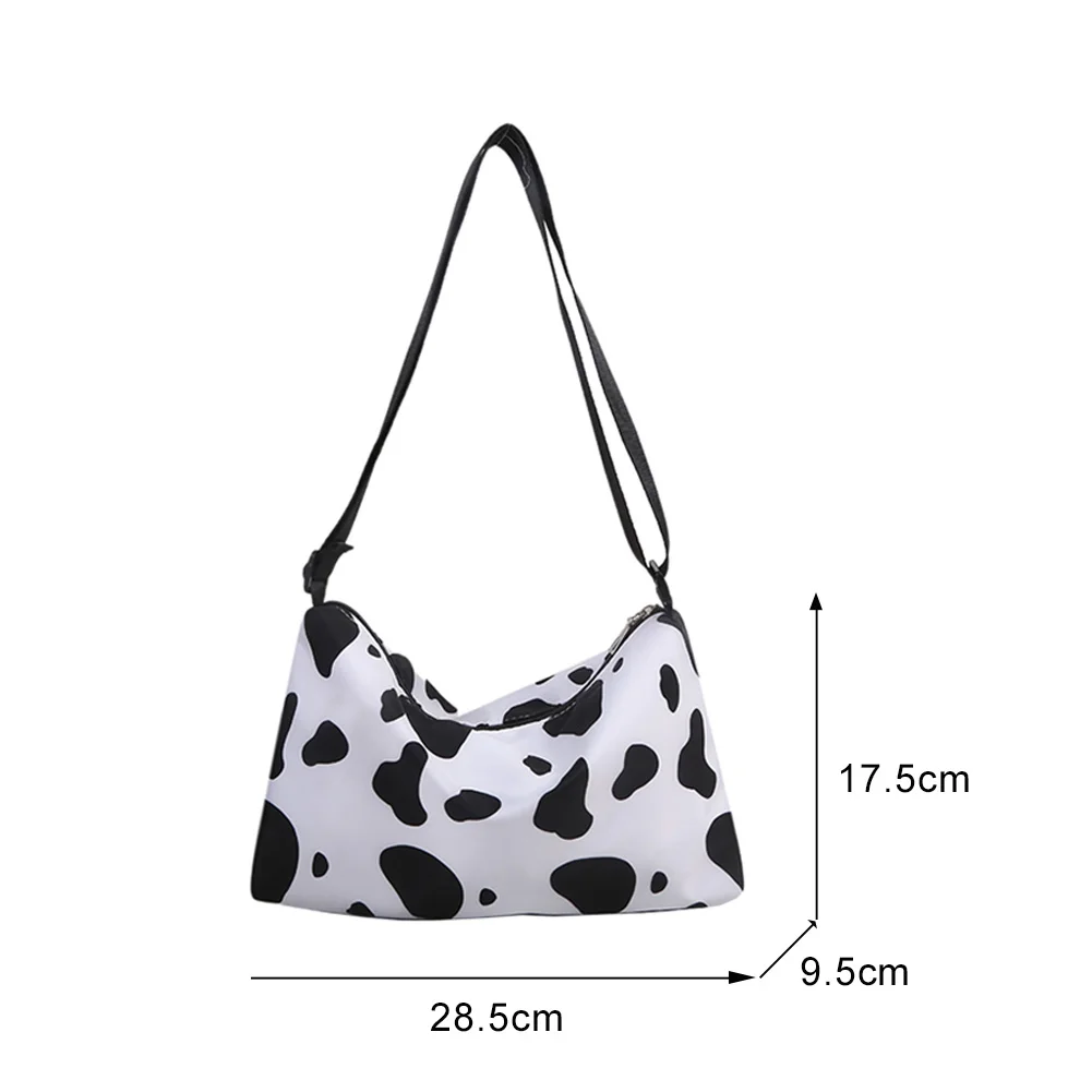 

Cow Print Small Shoulder Bags For women 2021 Casual Oxford Cloth Crossbody Female Messenger Bag Phone Purses bolso movil