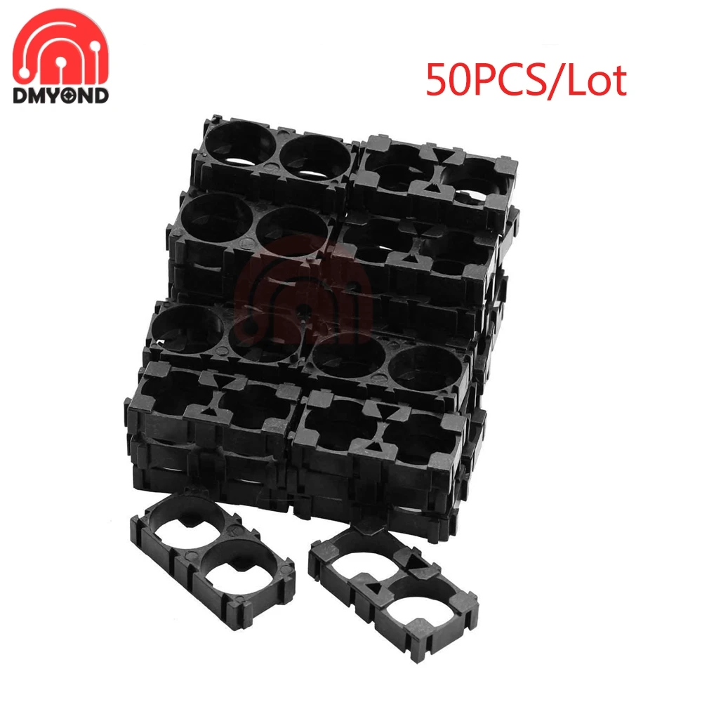 

50 шт./лот держатель для литиевых батарей 18650 разделитель растягивающий корпус пластиковый кронштейн цилиндрическая подставка для батарей ...