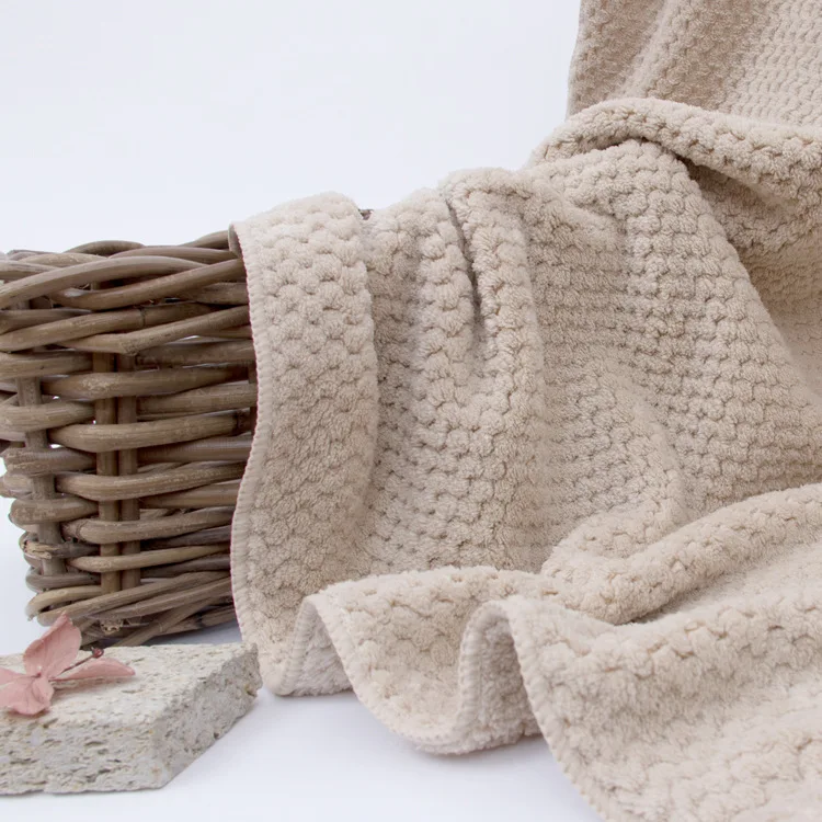 75x140 см ананас жаккардовые банные полотенца для взрослых полиэстер сплошной цвет