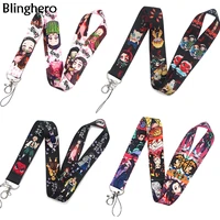 blinghero cartoon lanyard id badge holder strap lanyard for keys keychain usb whistle hang rope for security badges bh0590