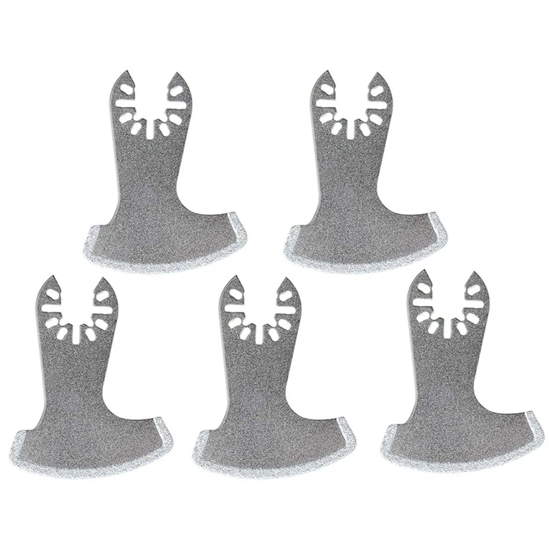 

5PCS Universal Diamond Oscillating Saw Blade Oscillating Multi Tool Diamond Blade for Grit Grout Mortar Oscillating Tool