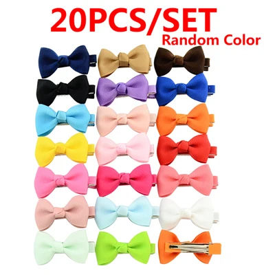 20pcs Style 19 Цветные детские заколки для волос с цветами; заколки для волос; милые детские заколки для волос; повязки для девочек; аксессуары для волос; головные уборы; повязки на голову - Цвет: 20pcs Style 19