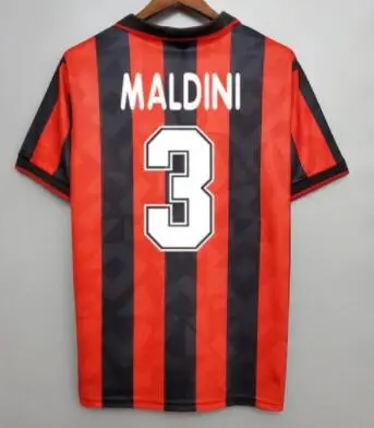 

1993/94 Retro Desailly Maldini Baresi Papin Massaro Simone Albertini Donadoni Classic Shirts Vintage