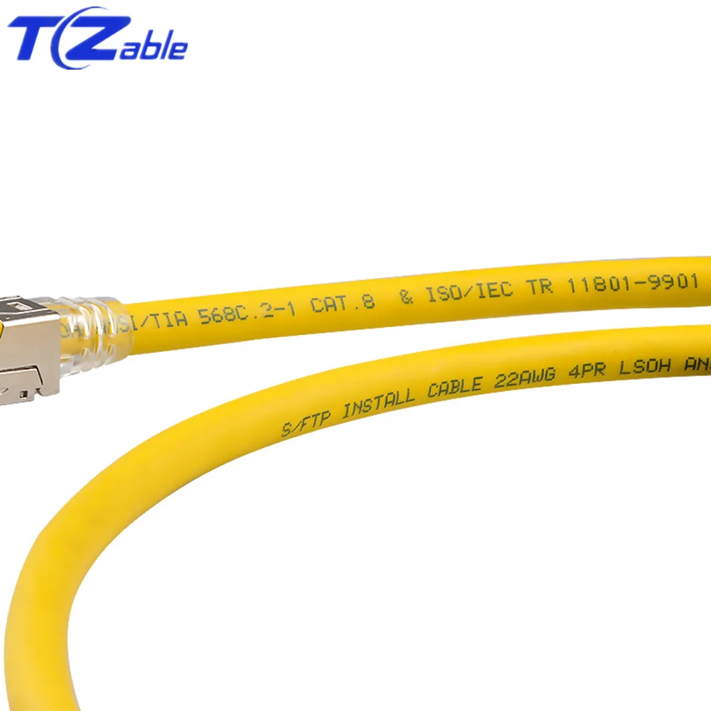

5M 40Gbps Cat8 SFTP Dual Shielded Network Cable 2000MHz Support POE 100W Ethernet Line For Fiber Optic Cables Synchronous Output
