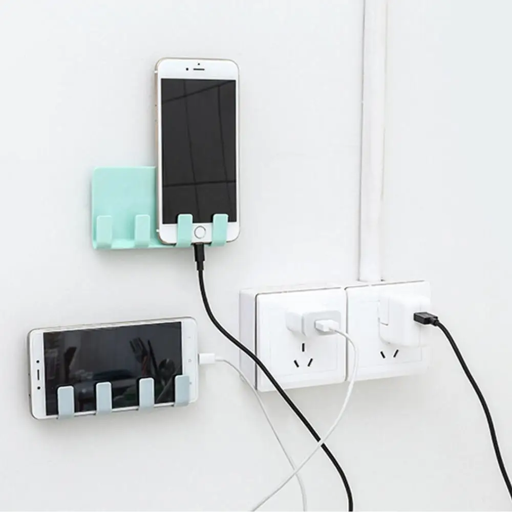 Супер ценность бритва телефон зарядное устройство настенный 4 Крючки вешалка для