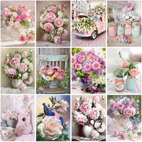 new arrivals 5d diamond painting landscape flower full square round rose diamond embroidery mosaic cross stitch decorations home