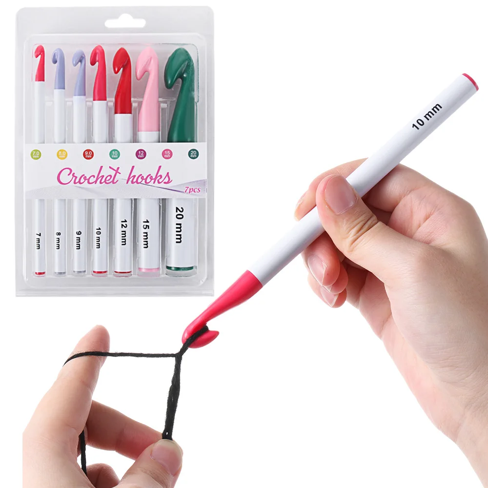 7 шт. многоцветные пластиковые спицы с эргономичной ручкой 7-20 мм | Дом и сад