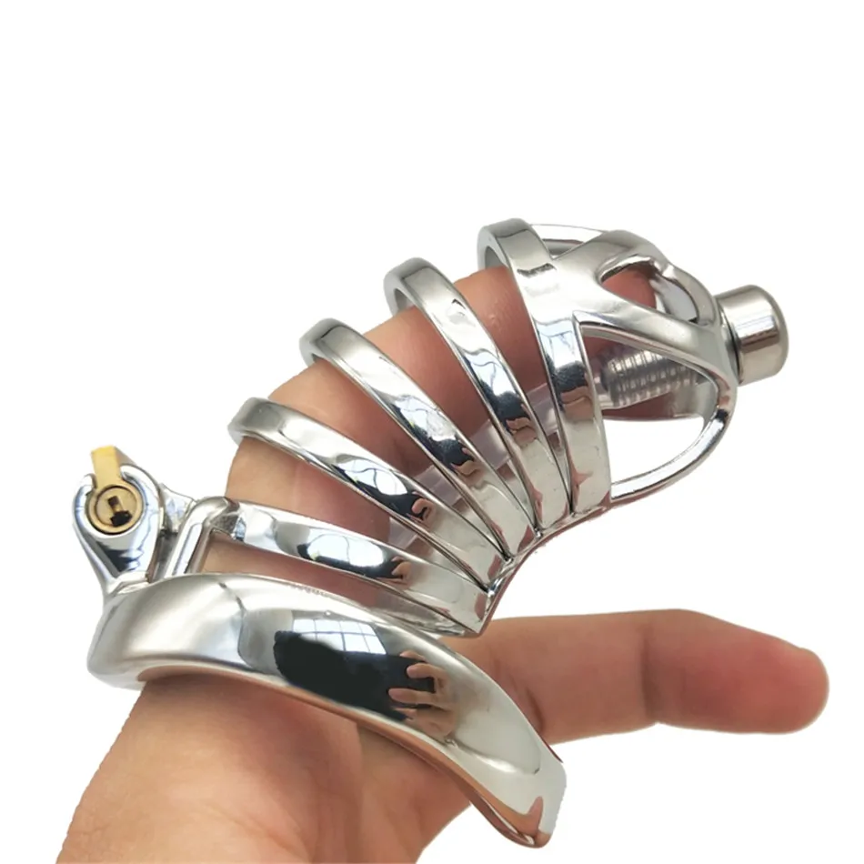 Замки верности QKKQ для мужчин нержавеющая сталь 304 клетка целомудрия блокирующее