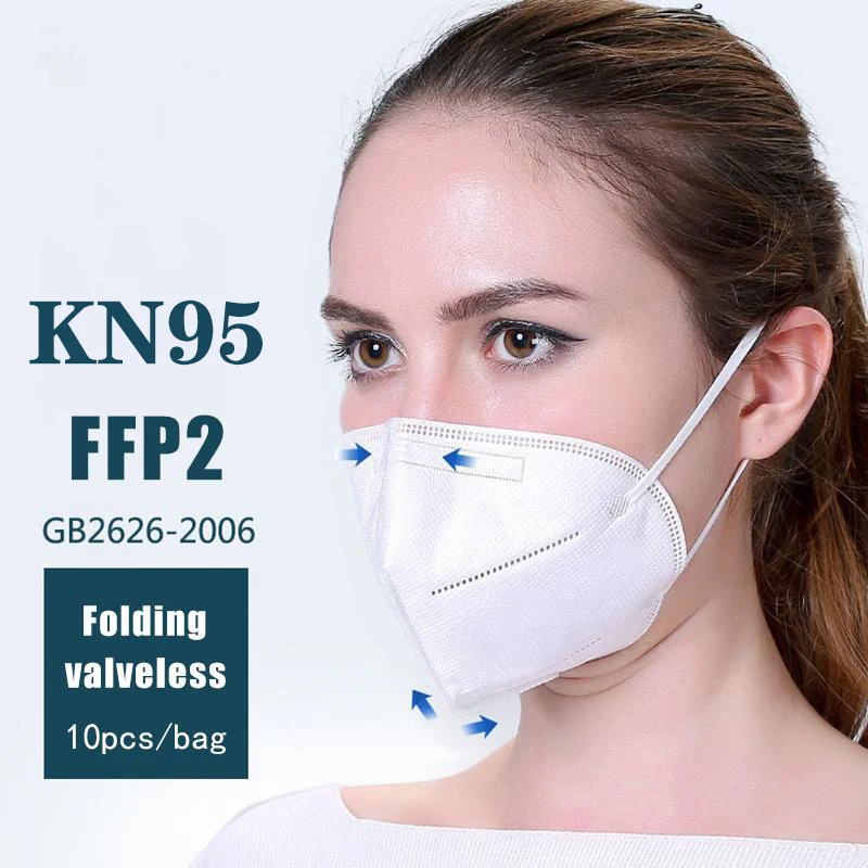 

Mascarillas Fpp2 Adult Kn95 Face Mask Multicolor Meltblown Cloth Four-layer Safety Protection Ffp2 Mondkapjes Dust Mask