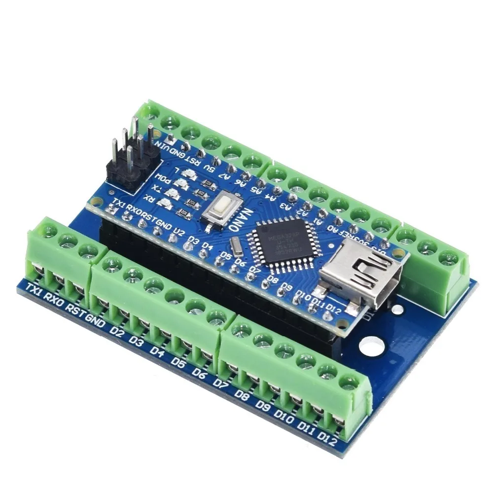 TZT Mini USB с контроллером загрузчика Nano 3,0 совместимый для arduino CH340 USB драйвер 16 МГц NANO V3.0 Atmega328