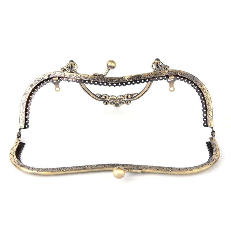 

1X 20.5cm DIY Handbag Frame Vintage Women Purse Frame Clutch Bag Clasp Handle