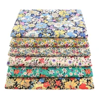 booksew 50x145cm spring poplin cotton cloth printed quilt fabrics for sewing accessories dress needlework patchwork by the meter
