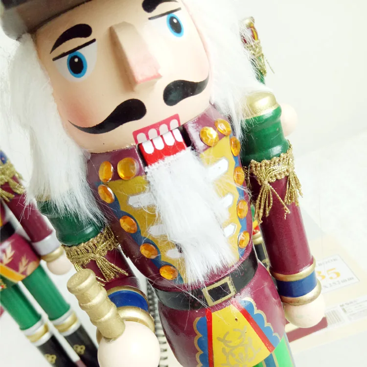 

For Home Christmas Decorations 30CM King Soldier New Year Gift Box, Elf bar Desktop Santa Claus Decoration Four-Piece Set