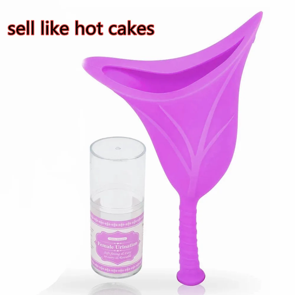 

Female Camping Out Emergency Funnel Urinal Soft Silicone High Quality Foldable Portable Safe Professional Daily Necessities