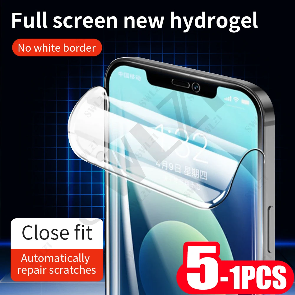 

5-1 шт., Гидрогелевая Защитная пленка для iphone 12 mini pro MAX
