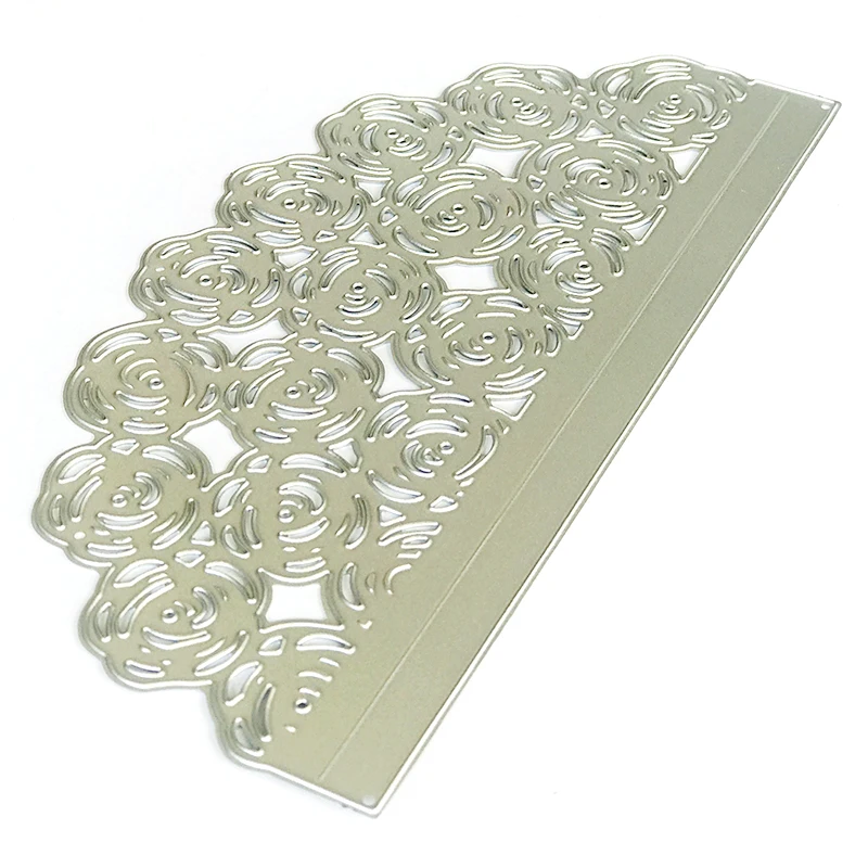 Роза цветок Крафтовая окраска листья фон металлическая резка штампы Новый 2019 для