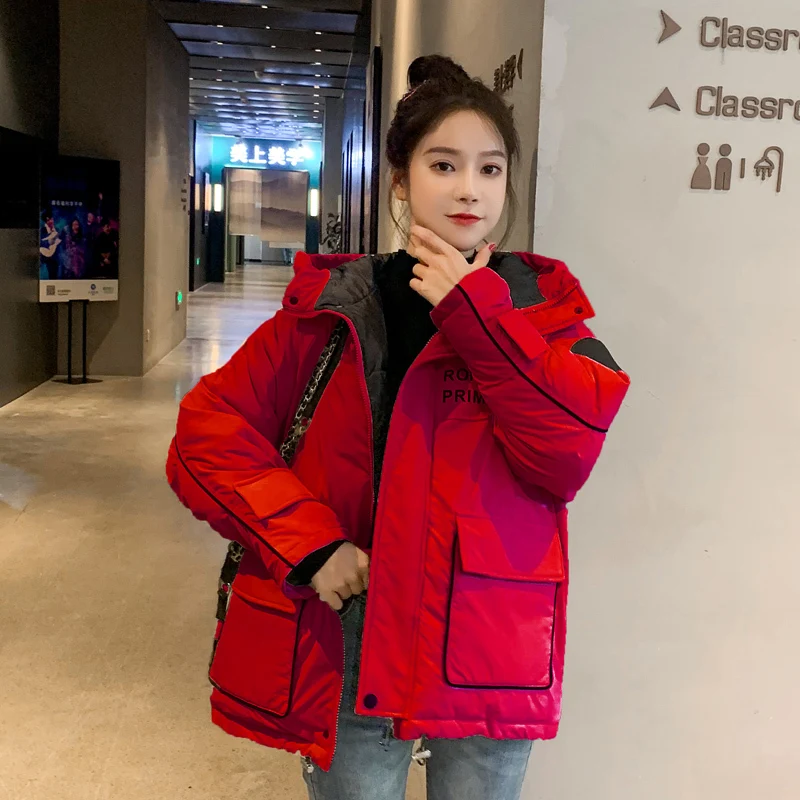 Winter Jacket Women Parka Short Coat Woman Korean Parkas Hooded Womens Jackets Abrigos Mujer Invierno 2020 8902-3 YY1488 | Женская