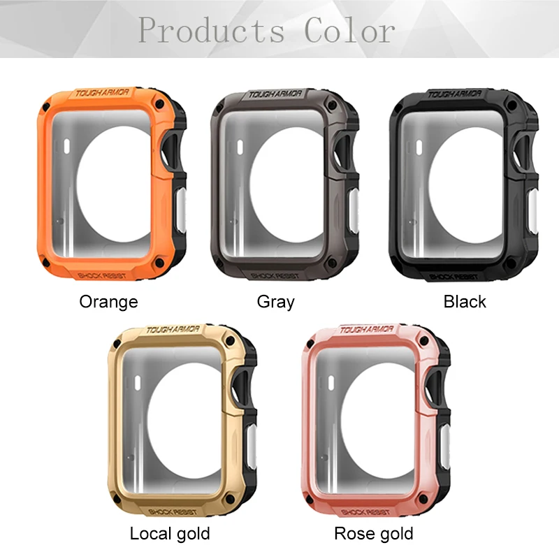 

SGP Protector Cover For Apple Watch 6 SE Case 44mm 40mm 42mm 38mm PC Case For iwatch 6 5 4 3 2 Anti-fall Frame Shell Accessories