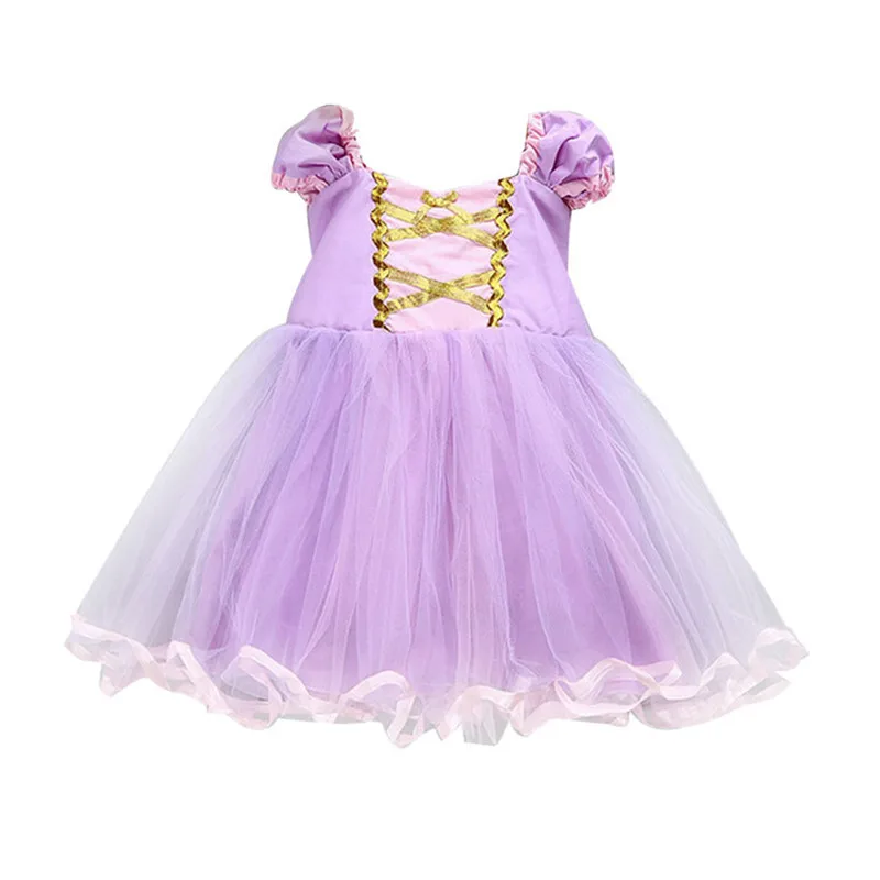 Rapunzel B Детские платья принцессы Софии и Рапунцель для девочек; бальное платье; Длинные вечерние платья; одежда для детей; Детский карнавальный костюм на Хэллоуин - Цвет: Rapunzel B