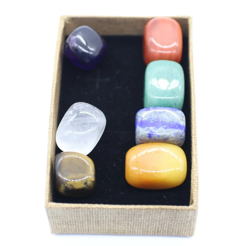 Новый семь цветов Нерегулярные lucky натуральных камней послужат прекрасным