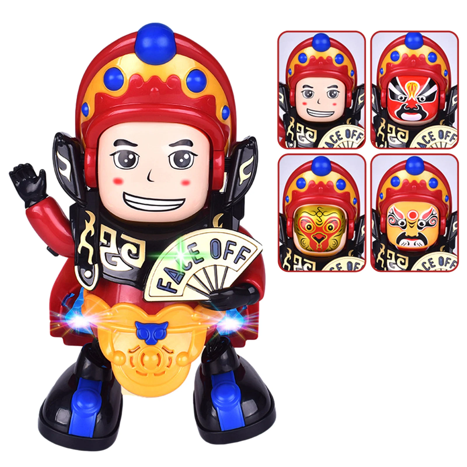 

Electric Dancing Robot Face Changing Robot Doll Automatic Face Changing Sichuan Opera Face Changing Doll Shaking Electric Toys