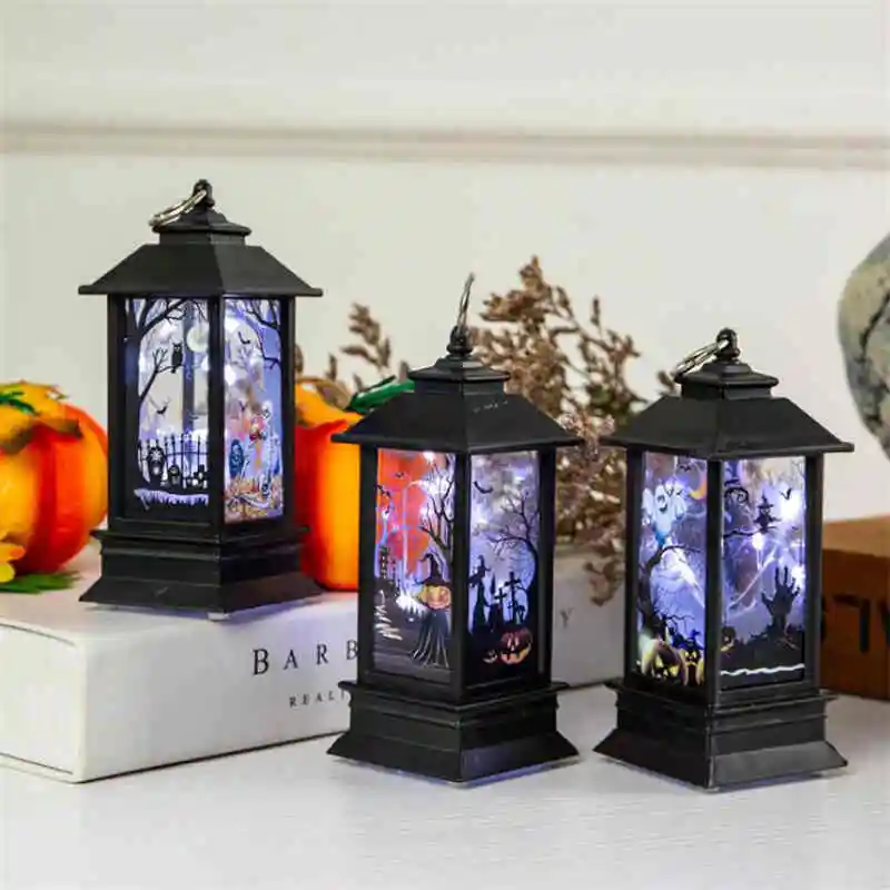 Электрический светильник для Хэллоуина светодиодный с имитацией пламени