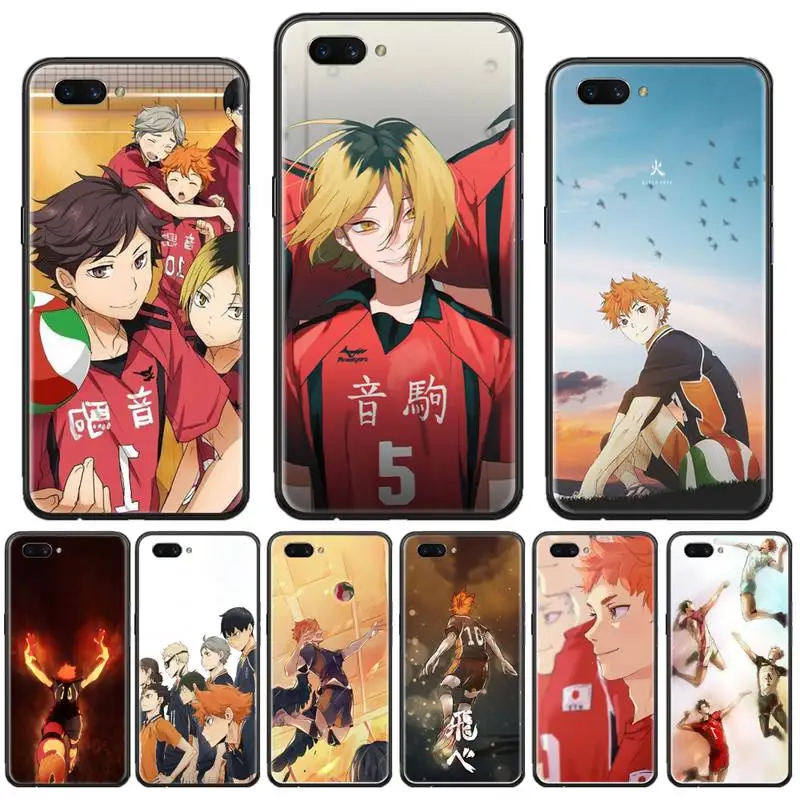 

Anime Haikyuu volleyball boy fly Phone Case For OPPO F 1S 7 9 K1 A77 F3 RENO F11 A5 A9 2020 A73S R15 REALME PRO cover