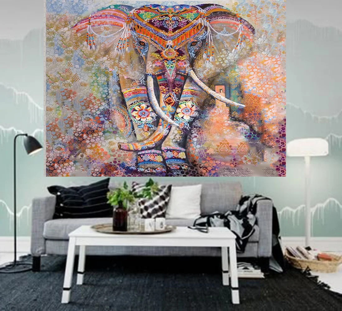 Boho Home Decor Tapestry Wall Decor Bohemian Tapestry Psychedelic Home Decoration Harry Styles Tapestrys eEephant Wall Cloth NEW