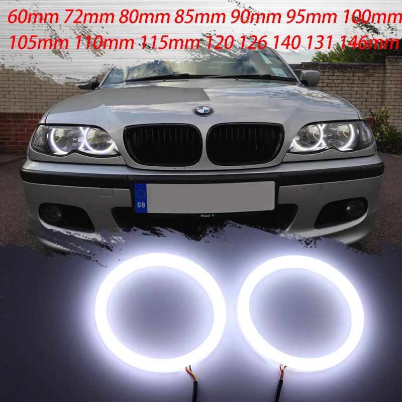 

1 pair Cotton SMD LED Angel Eyes Bulb Halo Ring Lamp Car Daytime Running Light DRL Fog Light Styling Light Decorative Lights