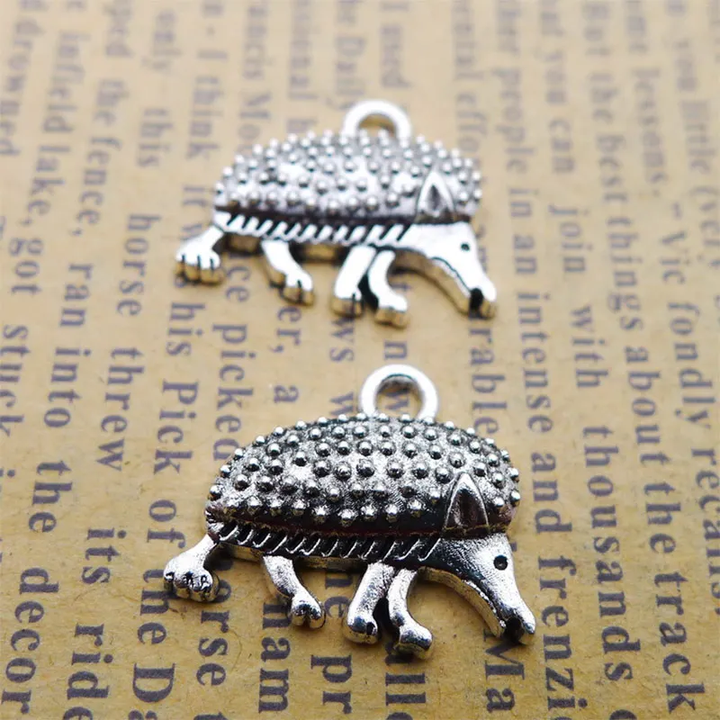

10pcs /Lot 18x14mm Hedgehog Charms Tibetan Silver Color Pendant For Making Fit DIY Necklace Jewelry Handmade Accessories Crafts