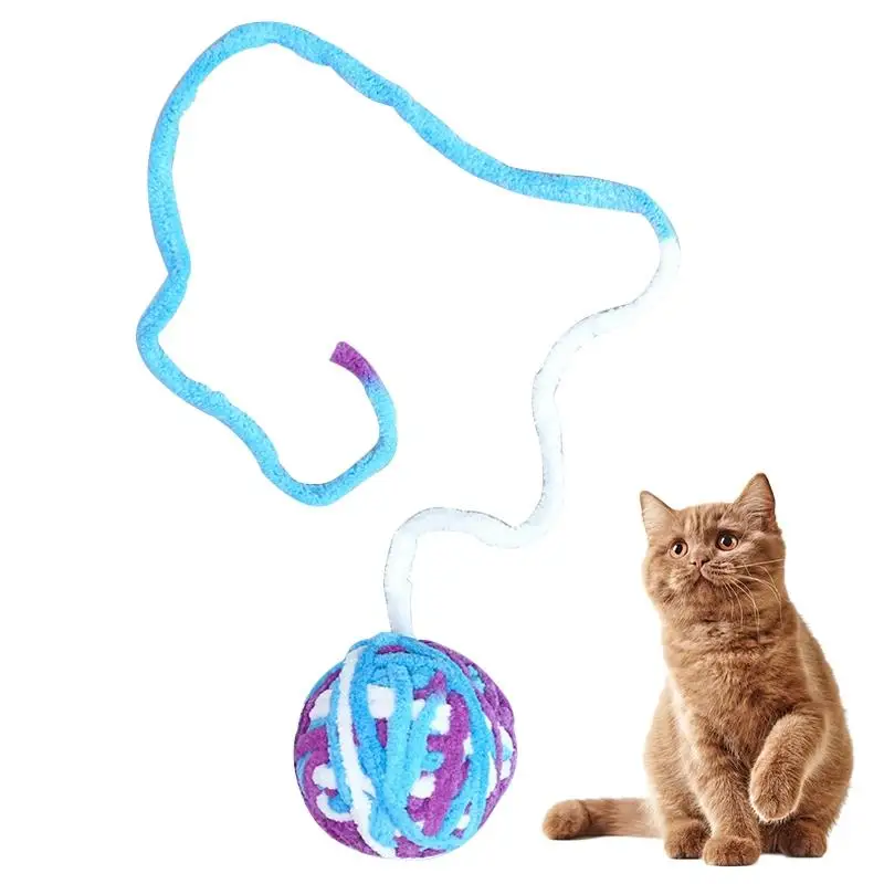 

Игрушка для кошек, шар с Дразнилка для котенка игрушки шерсть кошки помпон шарик-игрушка для питомцев царапин игрушечная кошачья интеракти...