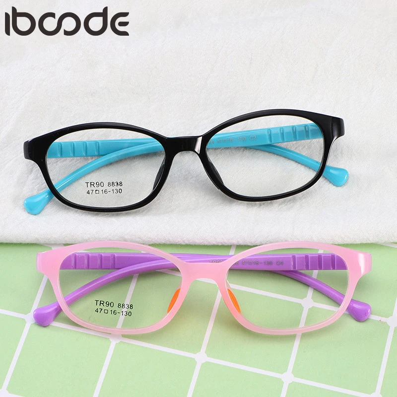 Iboode Kids TR90 силиконовая оправа для очков Детские ультралегкие оптические сеточки для девочек очки для мальчиков очки с гибкой оправой