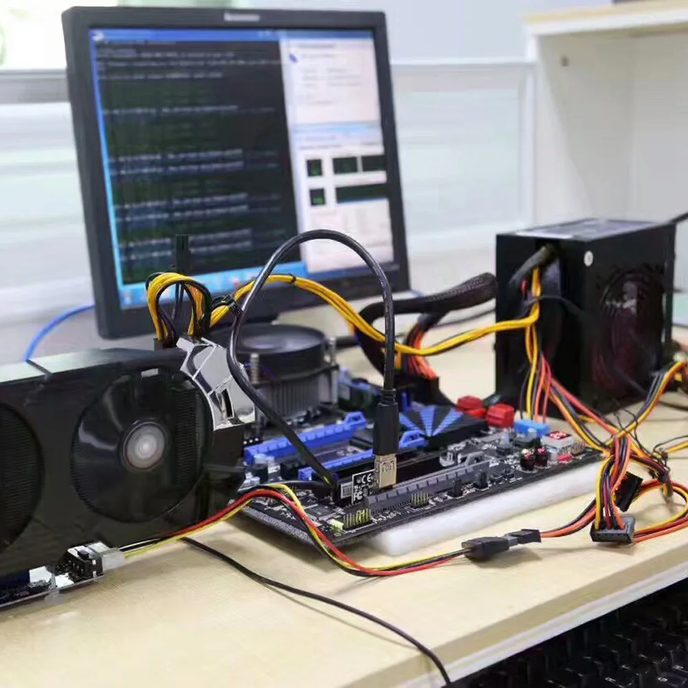 VER009S 008S 007S USB 3 0 PCI-E Экспресс 1X до 16X Райзер-карта адаптер с 6-контактным кабелем