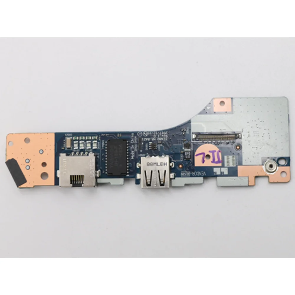 

Новинка, оригинал, для Lenovo ThinkPad E480 E485, кнопка включения питания, плата USB, вспомогательная плата, EE480, NS-B421, FRU 01LW175, 02DL621