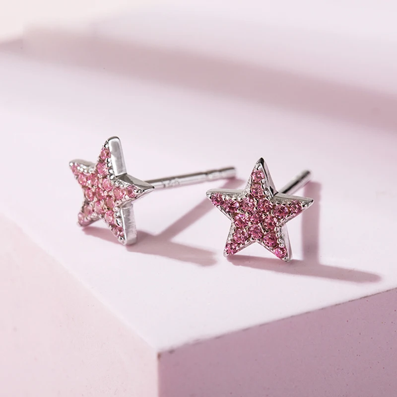 SA SILVERAG Christmas Earrings Sterling Silver 925 2020 Winter Star Fashion Jewelry Drop Gifts for Women | Украшения и аксессуары