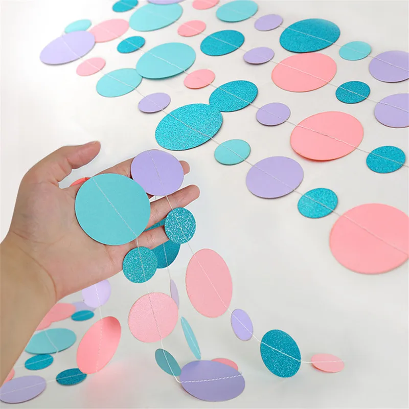 

400 см длина, украшение на день рождения, подвесной бумажный баннер, гирлянда, веревка для рукоделия, свадьба, детский душ, товары для вечерино...