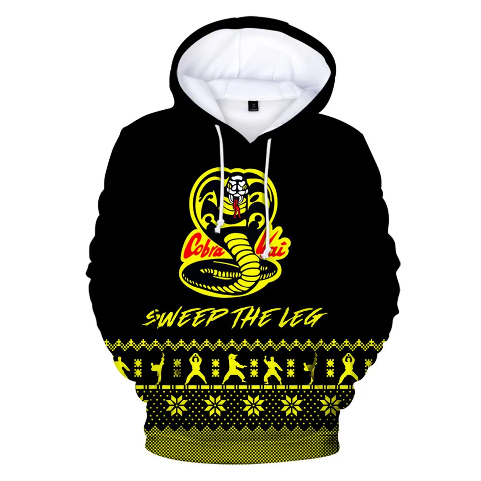 

3 To 14 Years Kids Hoodies The Karate Kid Cobra Kai 3D Print Hoodie Sweatshirt Boys Girls fashion Harajuku Jacket Child Clothes