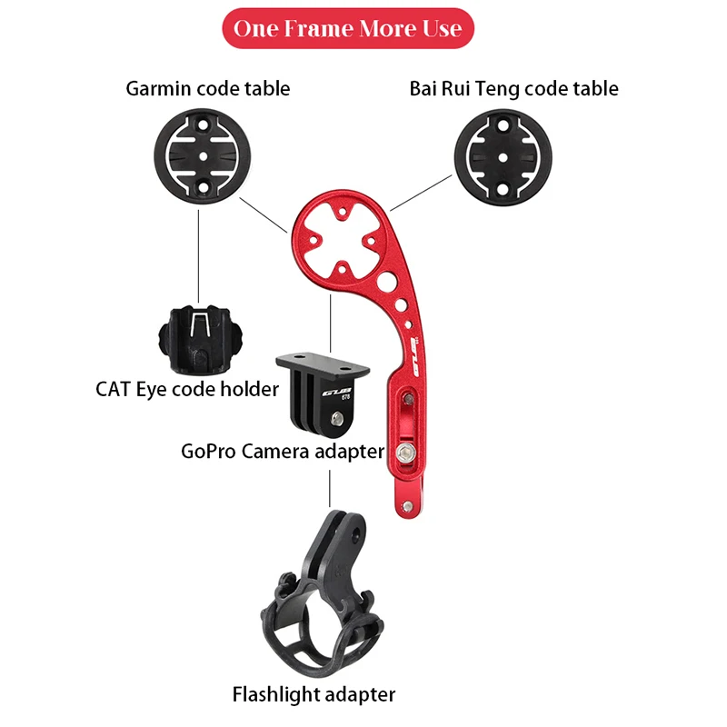 Велосипедный удлинитель GUB алюминиевый регулируемый держатель на руль