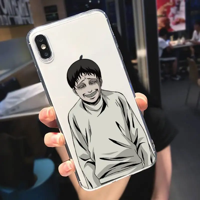 

Junji Ito Collection Tees Phone Case Transparent soft For iphone 5 5s 5c se 6 6s 7 8 11 12 plus mini x xs xr pro max