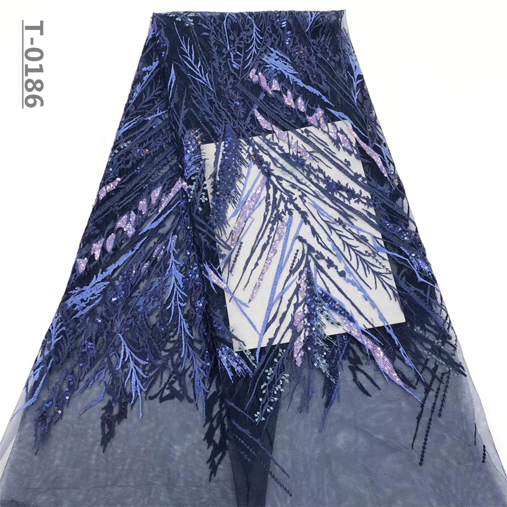 Лидер продаж 2019 французская нигерийская сетка с блестками африканский тюль