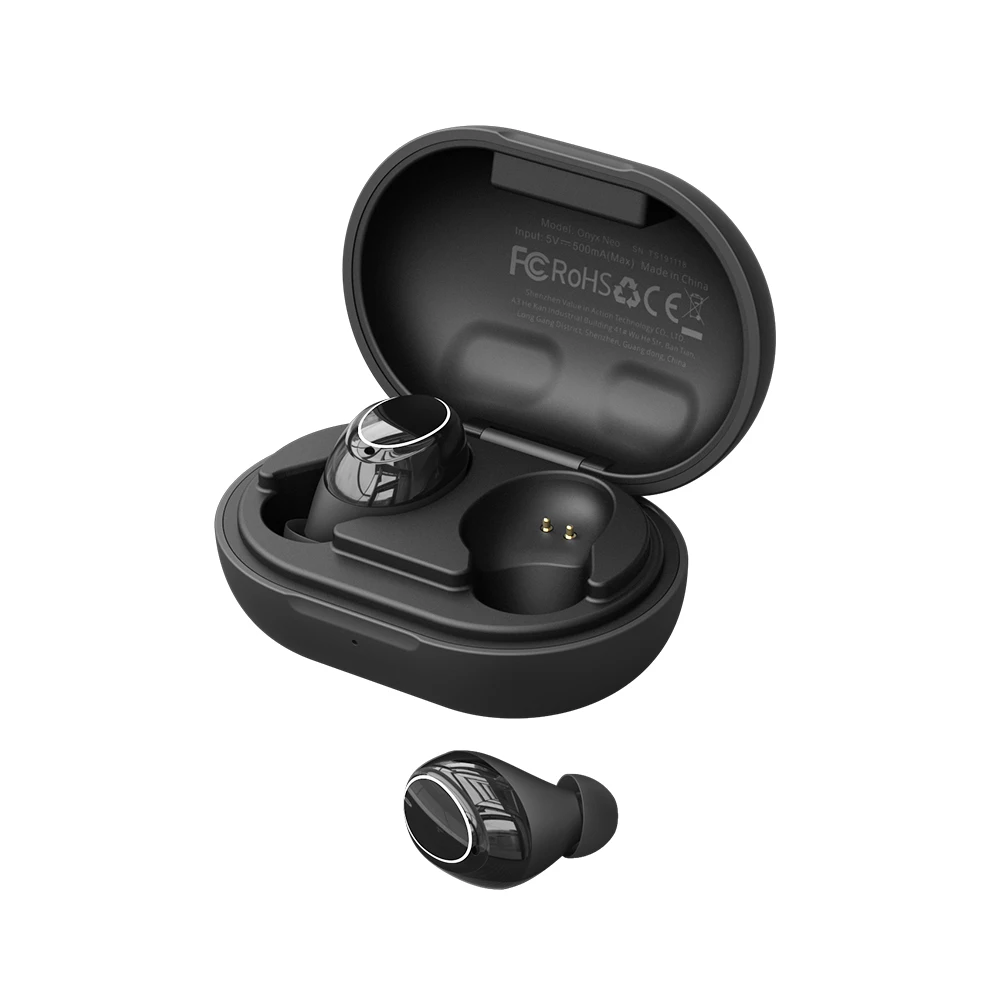 Черный 【С Qualcomm чипсет】 Tronsmart Onyx Neo Bluetooth 5,0 наушники aptX TWS беспроводные наушники регулятор громкости CVC8.0 IPX5 24H время воспроизведения - Цвет: Черный