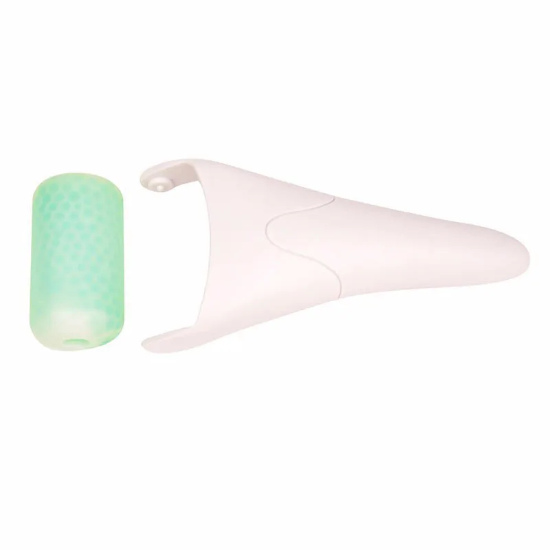 Ice Roller Double Head Facial Massage Set Eye Neck Face Slimming Massager Green Nature Jade Skin Care Tools | Красота и здоровье