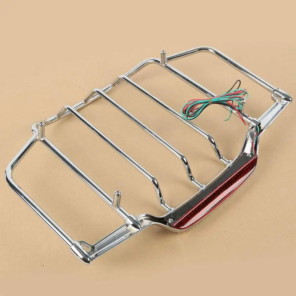 Верхняя багажная стойка для мотоцикла со светодиодный светильник кой Harley Touring