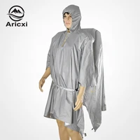 aricxi ultralight hiking cycling raincoat outdoor awning camping mini tarp sun shelter updated 15d silicone silver coating