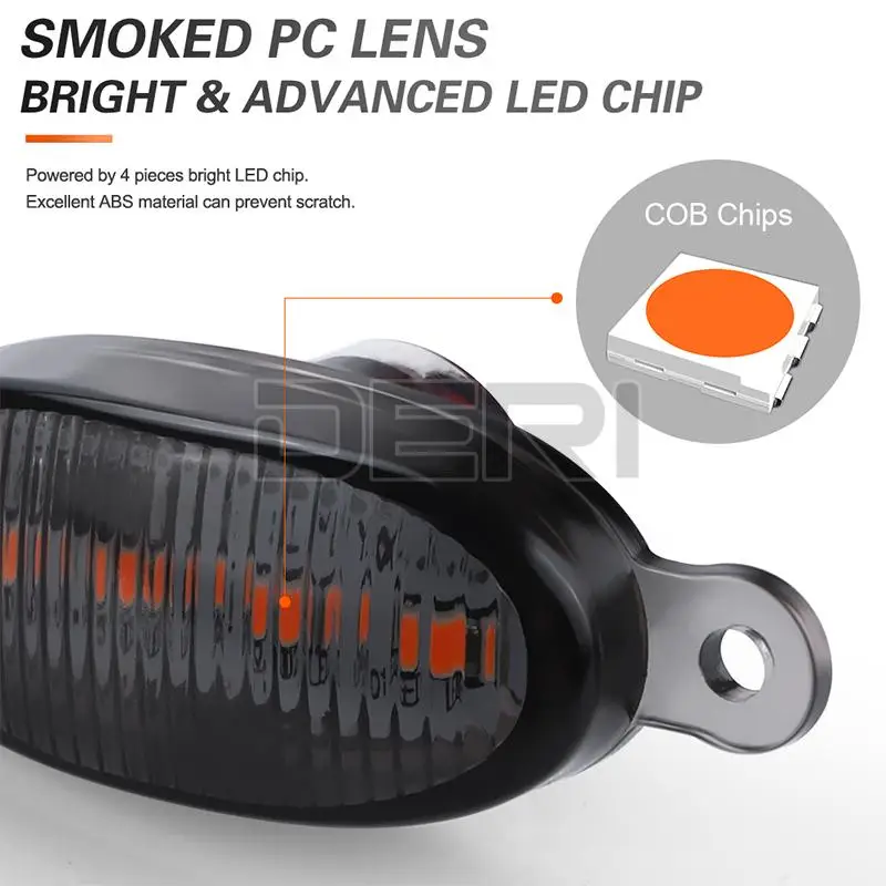 4 шт. автомобильные светодиодсветильник лампы для передней решетки радиатора в