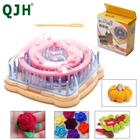hand knitting tools flower fork knitted device knitting loom knit daisy flower pattern maker weave set home diy craft tool