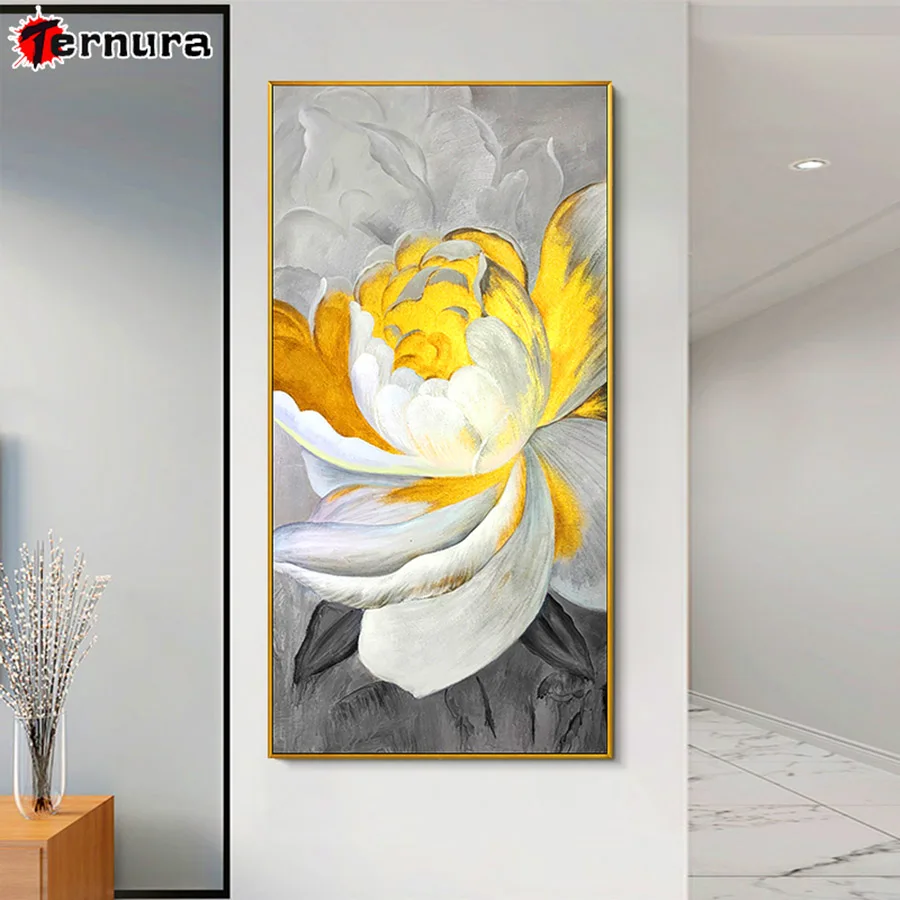 

Diy diamond painting Peony blossom oil painting Cross Stitch Draw full square drill diamond embroidery rhinestone mosaic large